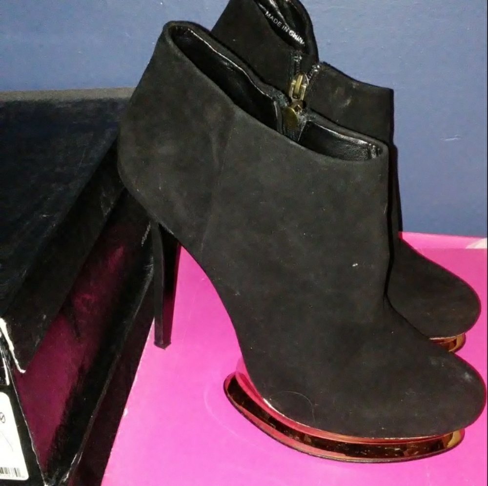 Dolce Vita Booties with gold platform